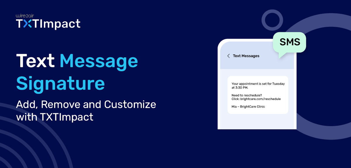 What is SMS Signature