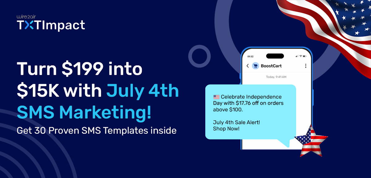 4th of July Marketing That Made $15K: 30 Proven SMS Templates