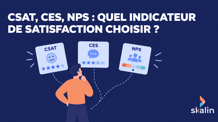 Indicateurs de satisfaction client : quand utiliser le NPS, le CSAT ou le CES dans le parcours client SaaS B2B
