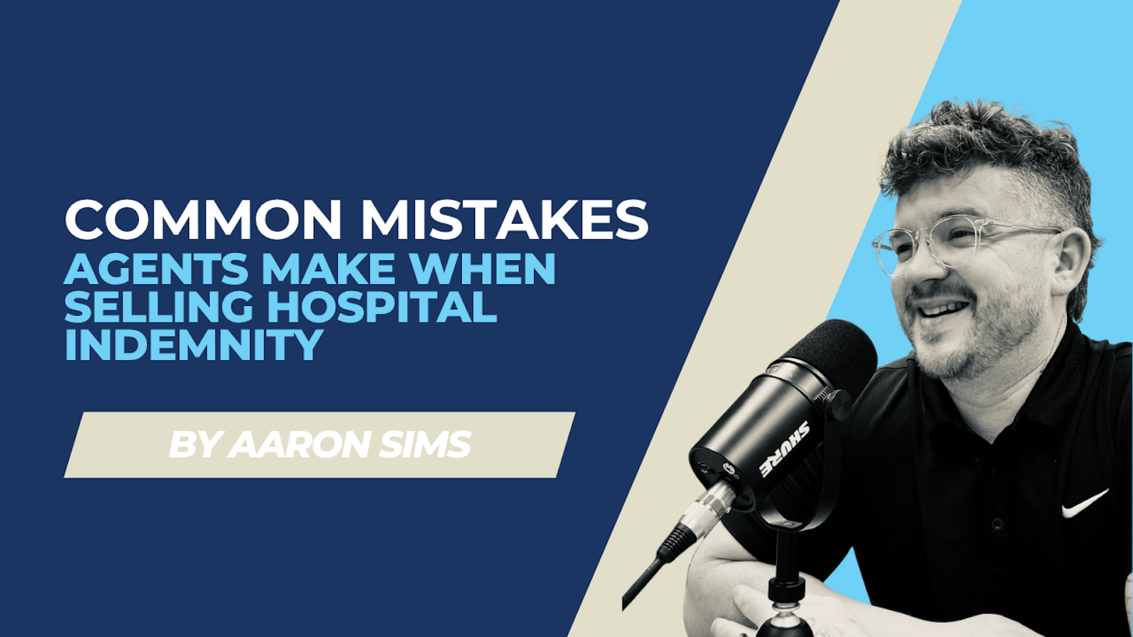 Aaron Sims presenting common sales pitfalls in hospital indemnity training