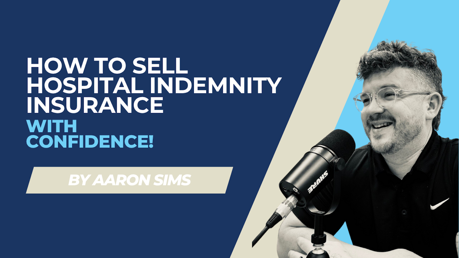 Aaron Sims teaching how to sell hospital indemnity insurance