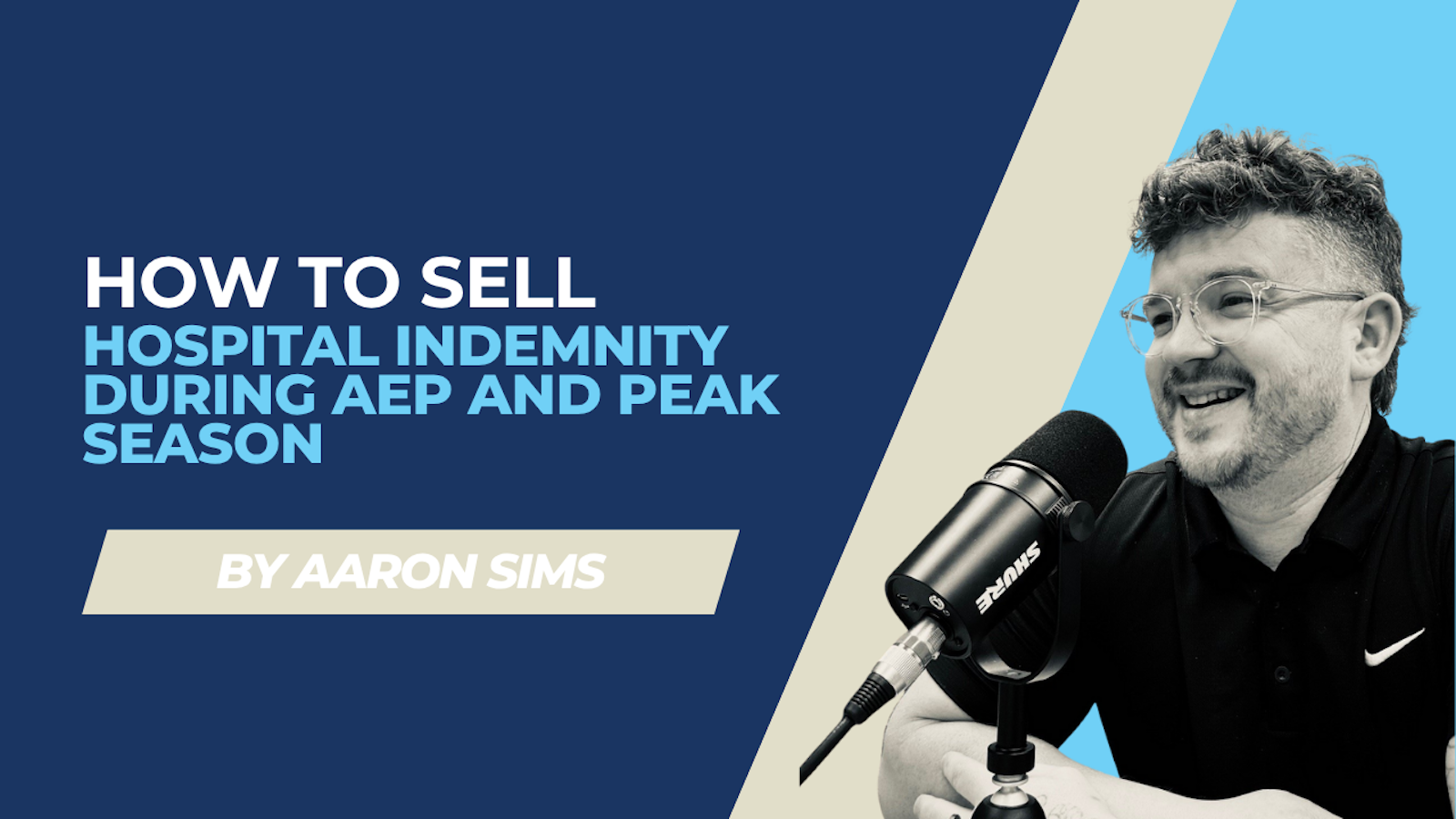 Aaron Sims guiding clients through Medicare and hospital indemnity options during AEP